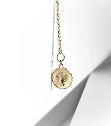 Foundrae Protection 18kt gold chain necklace with diamonds | Thumbnail 2