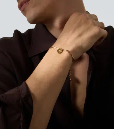 Foundrae Karma 18kt yellow gold chain bracelet | Thumbnail 2