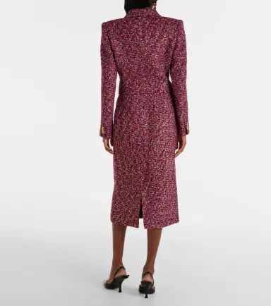 Alessandra Rich Sequined cropped tweed blazer | Thumbnail 2