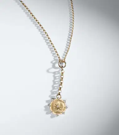 Foundrae Spark 18kt gold pendant necklace with diamonds | Thumbnail 3 Foundrae Spark 18kt gold pendant necklace with diamonds | Thumbnail 3