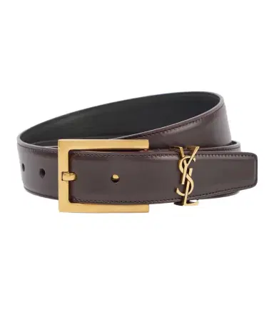 Saint Laurent Cassandre 30mm leather belt | Thumbnail 1 Saint Laurent Cassandre 30mm leather belt | Thumbnail 1
