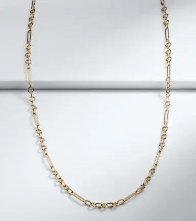 Foundrae Mixed Clip 18kt gold chain necklace | Thumbnail 3