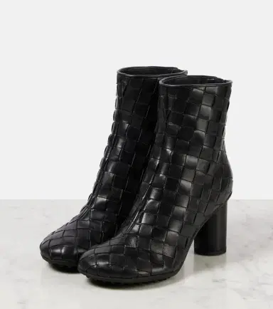 Bottega Veneta Intrecciato leather ankle boots | Thumbnail 3