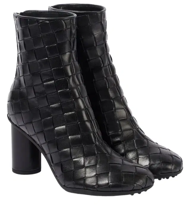 Bottega Veneta Intrecciato leather ankle boots