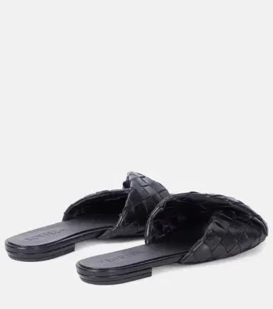 Bottega Veneta Blink Intrecciato leather slides | Thumbnail 4