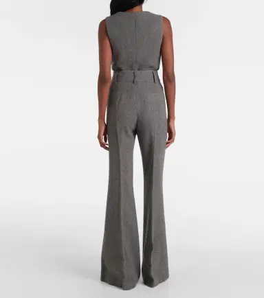 Gabriela Hearst Rhein high-rise wool and cashmere flared pants | Thumbnail 2
