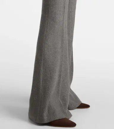 Gabriela Hearst Rhein high-rise wool and cashmere flared pants | Thumbnail 4