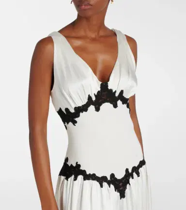 Gabriela Hearst Highland embroidered silk and wool gown | Thumbnail 5