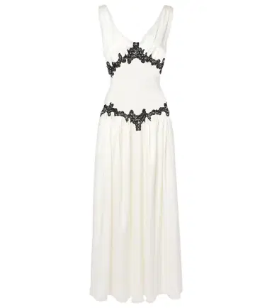 Gabriela Hearst Highland embroidered silk and wool gown | Thumbnail 1