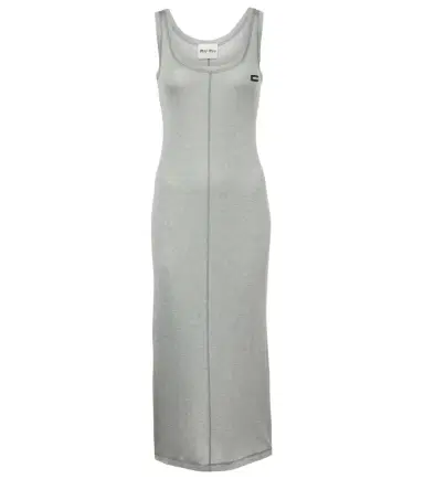 Miu Miu Knitted silk midi dress | Thumbnail 1