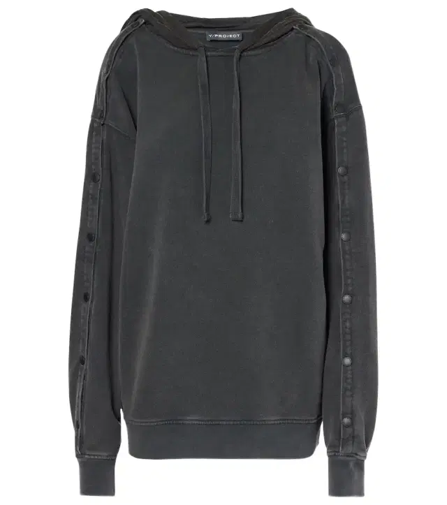 Y/Project Snap oversized cotton jersey hoodie