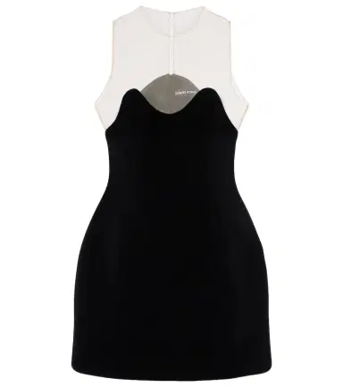 David Koma Wave tulle minidress | Thumbnail 1