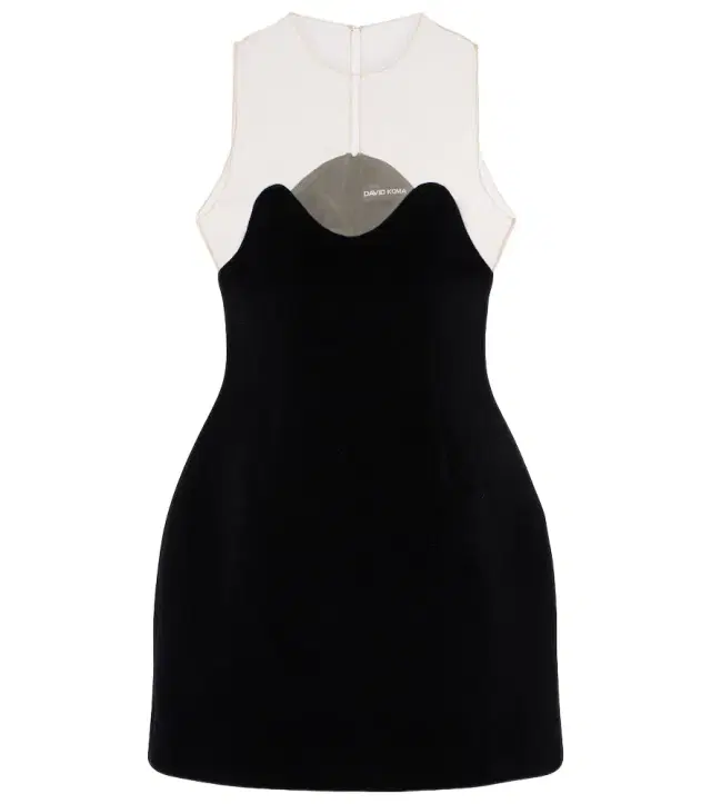David Koma Wave tulle minidress
