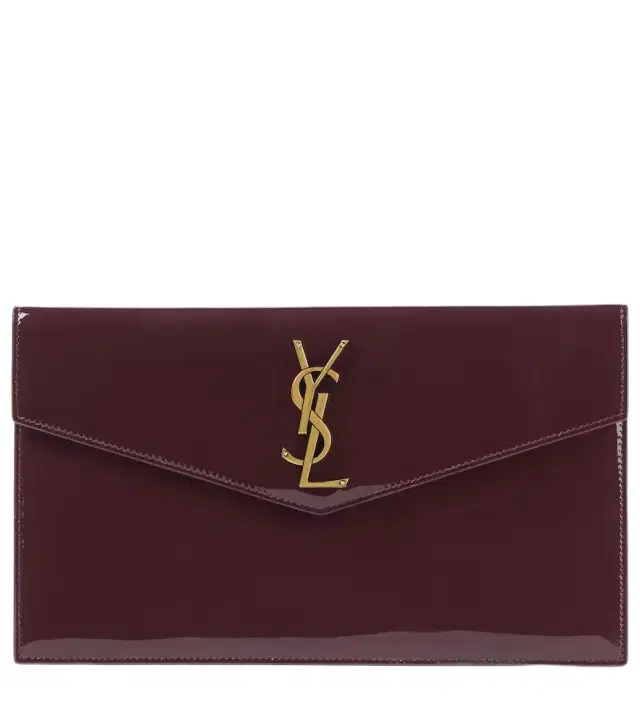 Uptown patent leather clutch