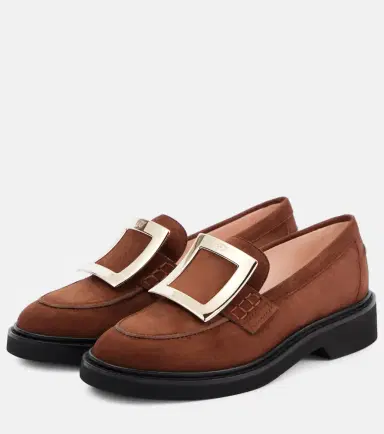 Roger Vivier Viv' Rangers suede loafers | Thumbnail 4 Roger Vivier Viv' Rangers suede loafers | Thumbnail 4