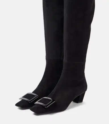 Roger Vivier Belle Vivier 45 suede over-the-knee boots | Thumbnail 2 Roger Vivier Belle Vivier 45 suede over-the-knee boots | Thumbnail 2