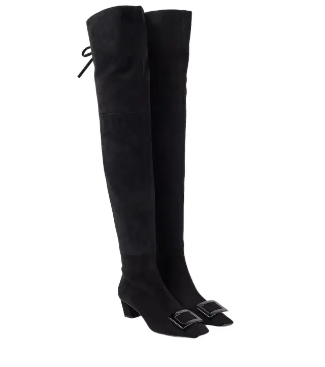 Roger Vivier Belle Vivier 45 suede over-the-knee boots