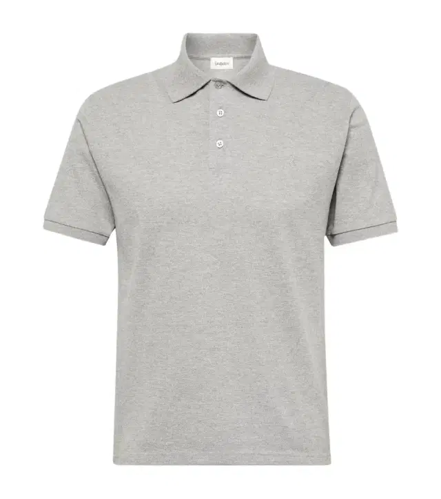 Saint Laurent Cassandre cotton-blend piqué T-shirt