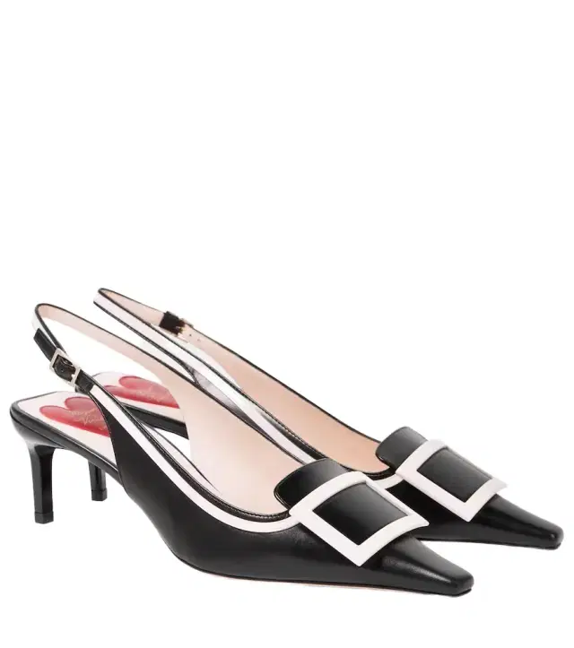 Roger Vivier Viv' Canard leather slingback pumps