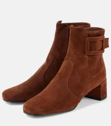 Roger Vivier Tres Vivier Polly suede ankle boots | Thumbnail 2 Roger Vivier Tres Vivier Polly suede ankle boots | Thumbnail 2