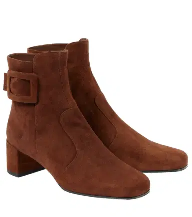 Roger Vivier Tres Vivier Polly suede ankle boots | Thumbnail 1 Roger Vivier Tres Vivier Polly suede ankle boots | Thumbnail 1