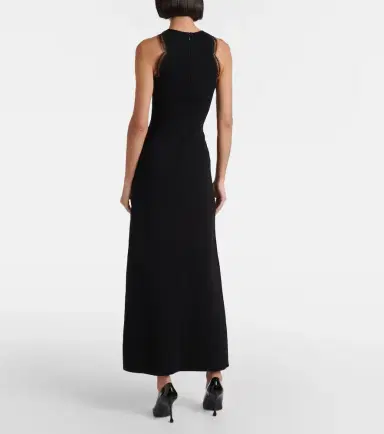 Giambattista Valli Lace-trimmed midi dress | Thumbnail 2 Giambattista Valli Lace-trimmed midi dress | Thumbnail 2