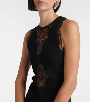 Giambattista Valli Lace-trimmed midi dress | Thumbnail 6 Giambattista Valli Lace-trimmed midi dress | Thumbnail 6