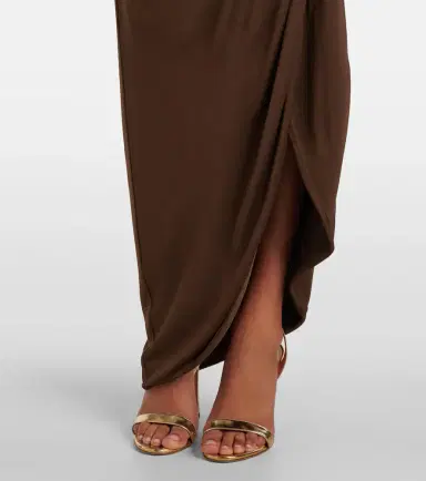 Oscar de la Renta Off-shoulder jersey gown | Thumbnail 6