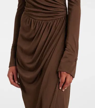 Oscar de la Renta Off-shoulder jersey gown | Thumbnail 7