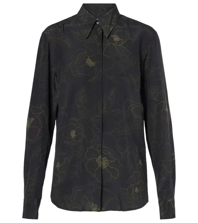 Dries Van Noten Floral silk shirt