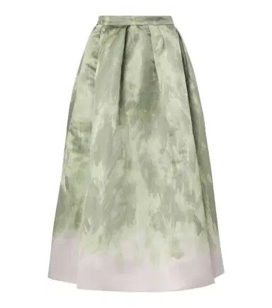 Dries Van Noten Satin midi skirt | Thumbnail 1