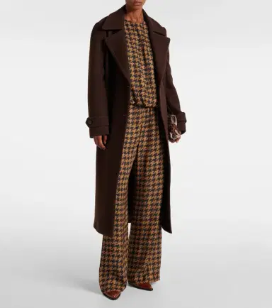 Dries Van Noten Houndstooth satin blouse | Thumbnail 5