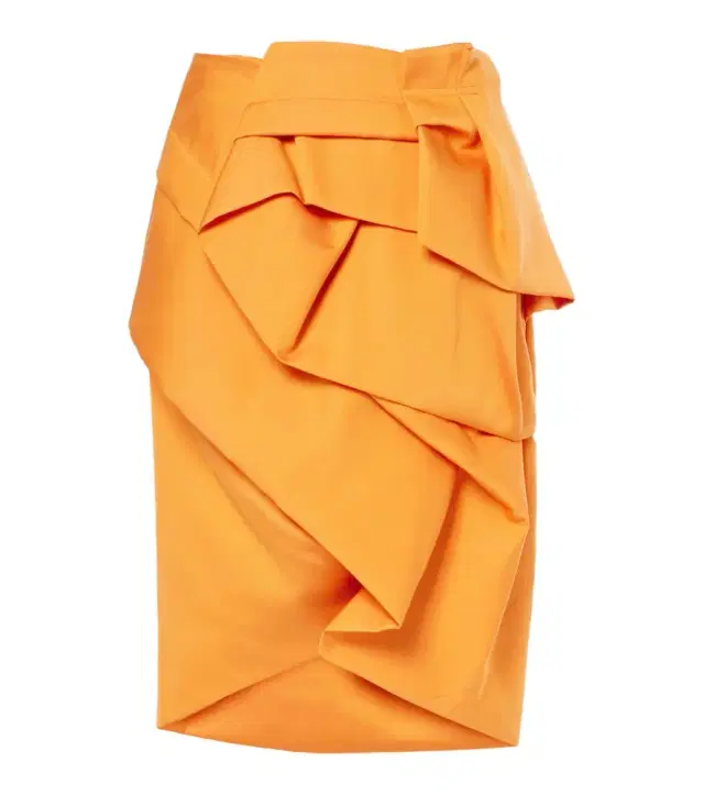 Dries Van Noten Draped satin midi skirt