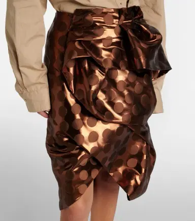 Dries Van Noten Lamé midi skirt | Thumbnail 2