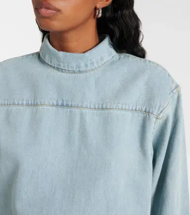 Dries Van Noten Denim turtleneck top | Thumbnail 2