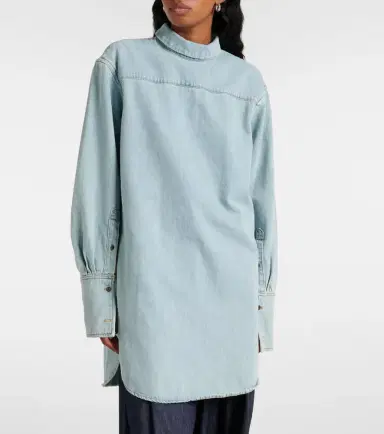 Dries Van Noten Denim turtleneck top | Thumbnail 7