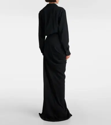 Dries Van Noten Draped maxi skirt | Thumbnail 5