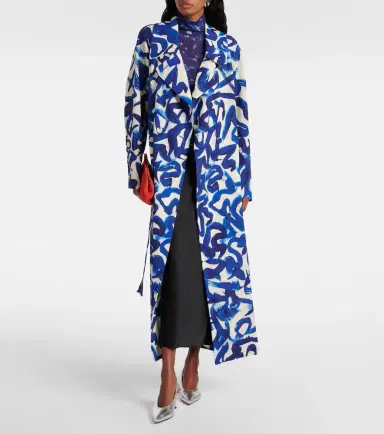 Dries Van Noten Printed wrap coat | Thumbnail 3