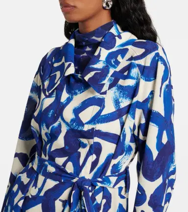 Dries Van Noten Printed wrap coat | Thumbnail 6