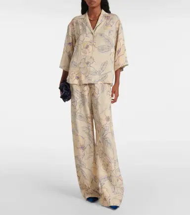 Dries Van Noten Floral wide-leg pants | Thumbnail 2
