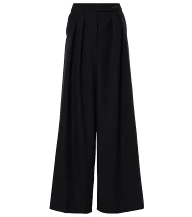 Dries Van Noten Pleated wool wide-leg pants | Thumbnail 1