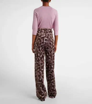 Dries Van Noten Pantera cotton-blend straight pants | Thumbnail 3