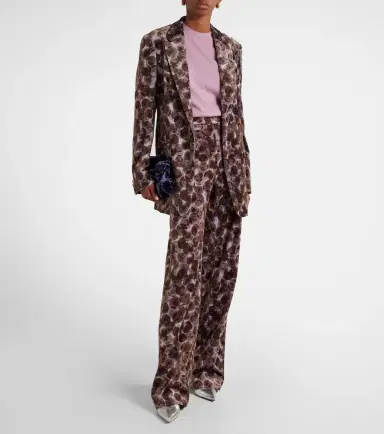 Dries Van Noten Pantera cotton-blend straight pants | Thumbnail 5