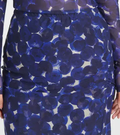Dries Van Noten Printed gathered jersey midi skirt | Thumbnail 3