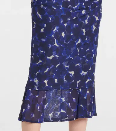 Dries Van Noten Printed gathered jersey midi skirt | Thumbnail 4