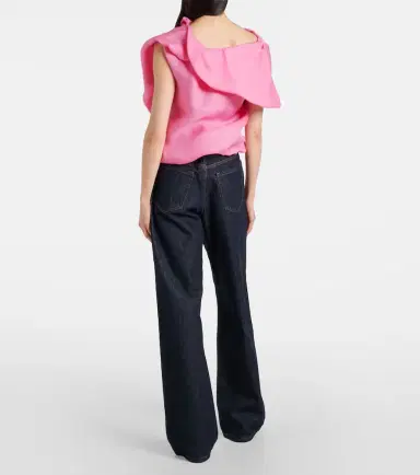 Dries Van Noten Draped silk satin top | Thumbnail 2