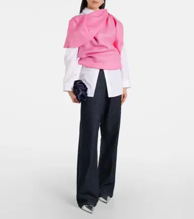 Dries Van Noten Draped silk satin top | Thumbnail 3