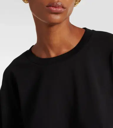 Dries Van Noten Ruched cotton jersey sweatshirt | Thumbnail 4