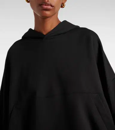 Dries Van Noten Oversized draped cotton jersey hoodie | Thumbnail 3