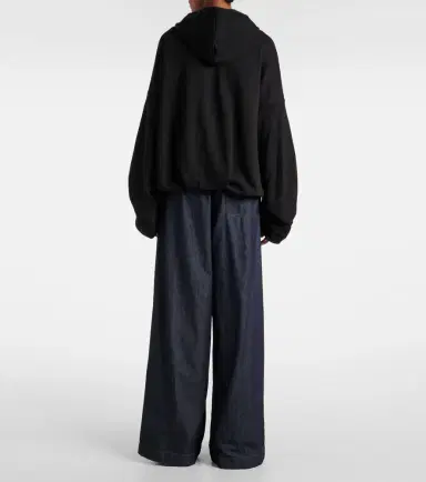 Dries Van Noten Oversized draped cotton jersey hoodie | Thumbnail 5